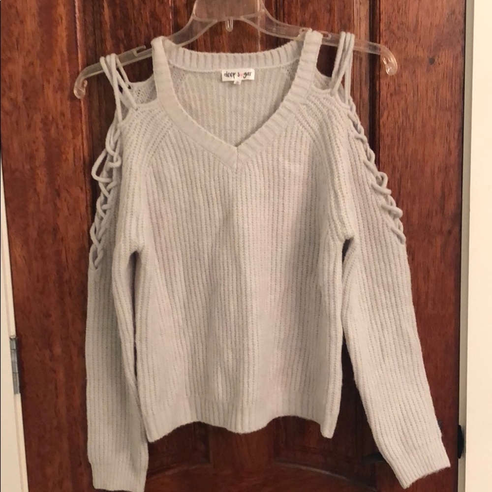 BRAND NEW Deep Sugar lace up winter sweater.